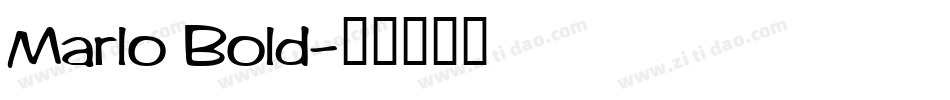 Marlo Bold字体转换